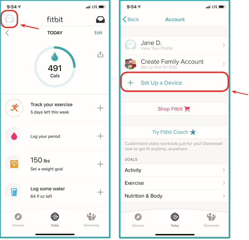INLOGGEN OP FITBIT EN UW FITBIT SMARTWATCH INSTELLEN - Stap 1