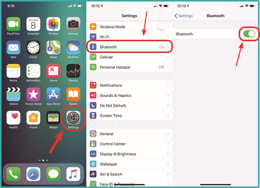 BLUETOOTH INSCHAKELEN - Stap 1