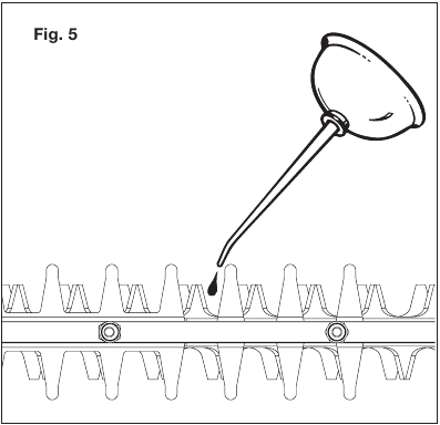 Bediening - De messen smeren