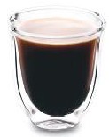1/3 espresso lungo en 2/3 heet water.