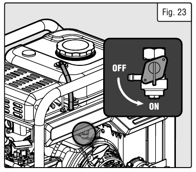 DE BRANDSTOFTANK AFTAPPEN