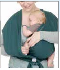 baby in draagdoek, stap 4