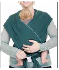 baby in draagdoek, stap 7
