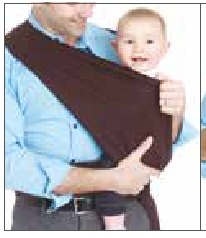 baby in draagdoek, stap 10