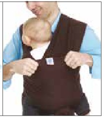 baby in draagdoek, stap 11
