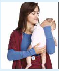 baby in draagdoek, stap 3
