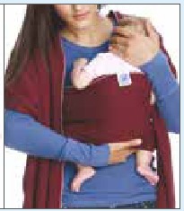 baby in draagdoek, stap 4