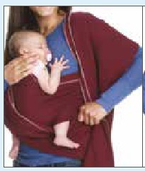 baby in draagdoek, stap 5