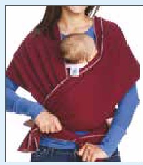 baby in draagdoek, stap 7