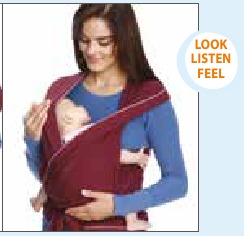 baby in draagdoek, stap 8