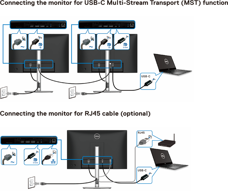 De monitor aansluiten