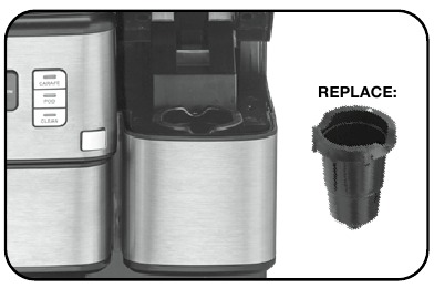 HET GEBRUIK VAN DE HOMEBARISTA &reg; HERBRUIKBARE FILTERBEKER - Stap 4