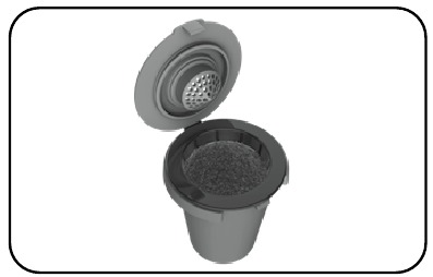HET GEBRUIK VAN DE HOMEBARISTA &reg; HERBRUIKBARE FILTERBEKER - Stap 1