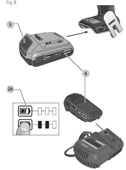 Een batterij opladen