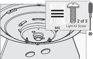 De verlichtingsarmatuur monteren - Stap 1