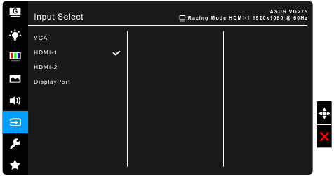 OSD-functie introductie - Input Select
