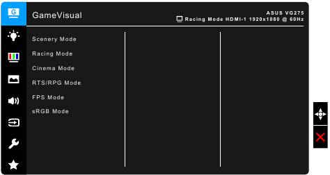 OSD-menu herconfiguratie