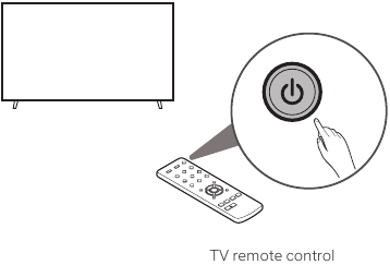 Installatie - Stap 3 - Zet de tv aan