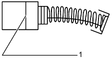 Illustratie van koolborstels met limietmarkering