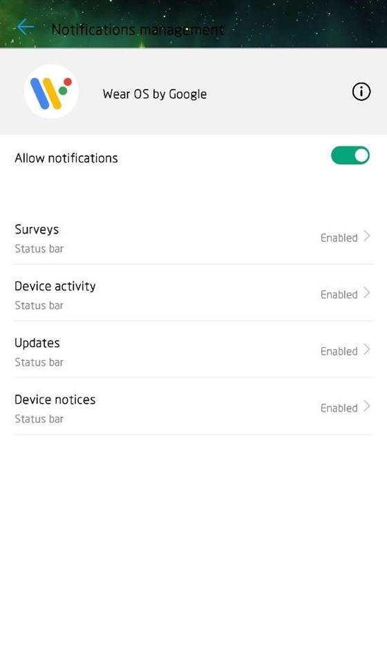 Wear OS by Google-meldingen