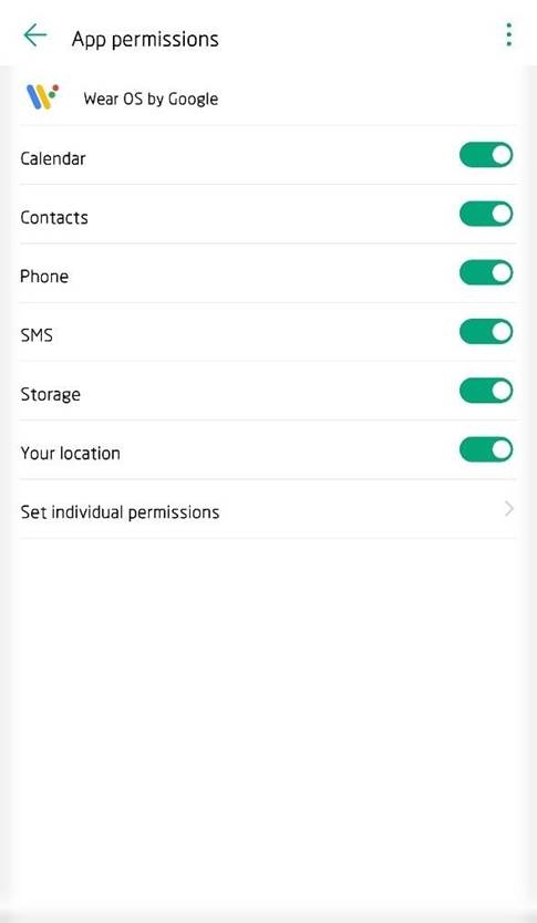 Wear OS by Google-app-rechten