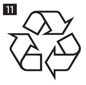 Afbeelding van het symbool dat staat voor recycling