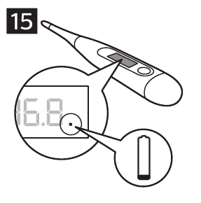 Batterij bijna leeg-indicator