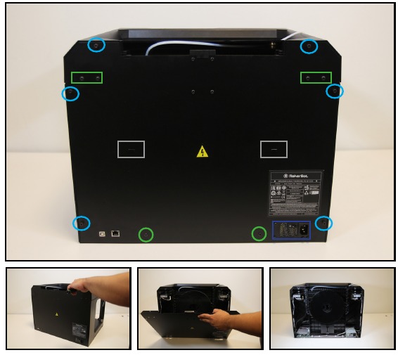 Achterpaneel verwijderen