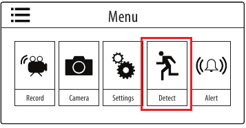BEWEGINGSDETECTIE INSTELLEN - Stap 1