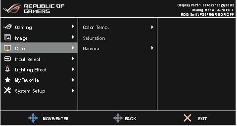 OSD functie introductie - Color