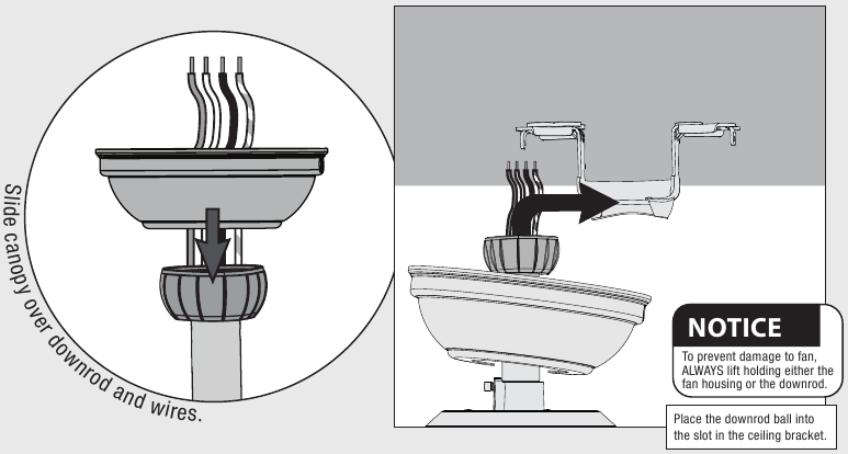 De ventilator ophangen - Stap 1