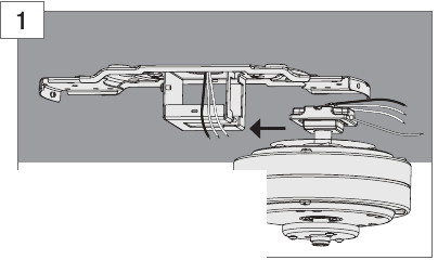 De ventilator ophangen - Stap 1