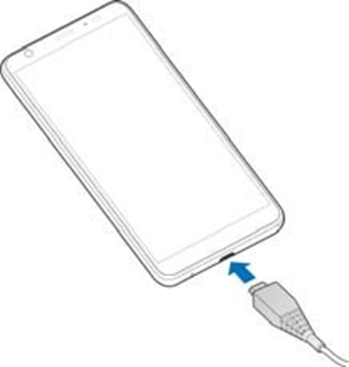 De telefoon opladen