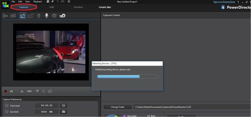 Power Director Capture, bewerkingssoftware installeren - Stap 9