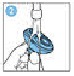 Spoel de scheerkop af onder stromend water