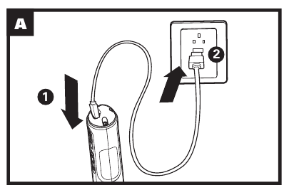 De batterij opladen