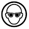 Pictogram: draag oogbescherming