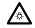 Pictogram: zichtbare straling. Niet in het licht staren