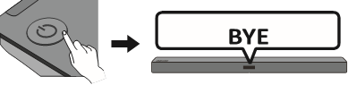 Het Soundbar-volume/tv-afstandsbediening aanpassen - Stap 1