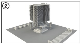 De CPU-koeler monteren - Methode 1 - Stap 2 - Plaats de koeler