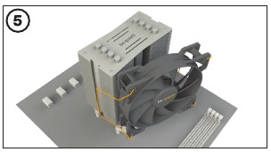 De CPU-koeler monteren - Methode 2 - Stap 5