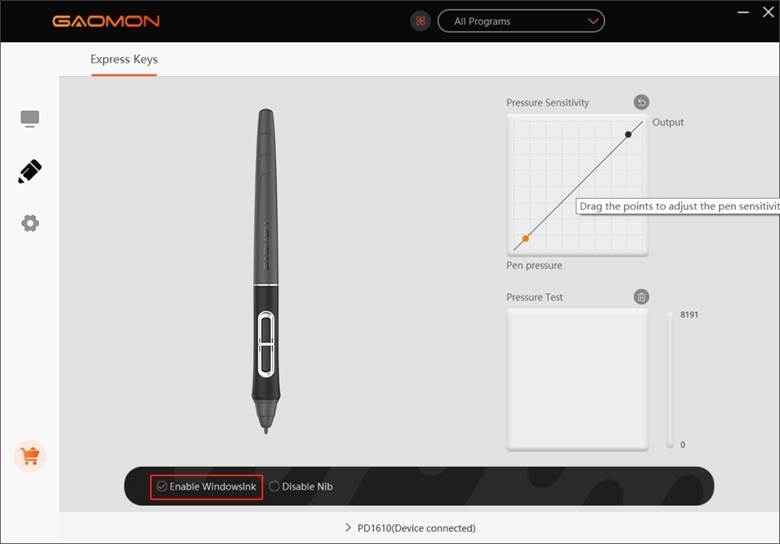 De Windows Ink-functie inschakelen
