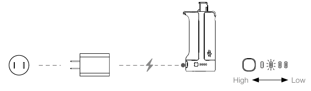 De batterij opladen