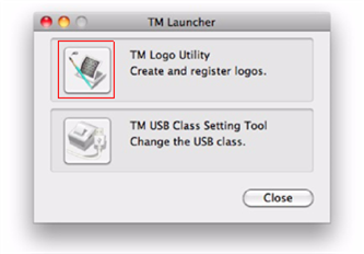 TM Logo Utility starten - Stap 2