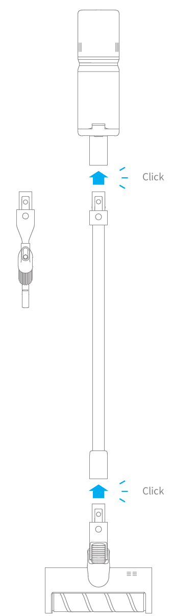 Installatieschema stofzuiger en accessoires