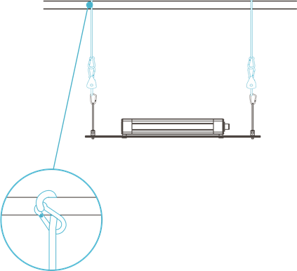 OPHANGEN MET TOUWKLIP - Stap 2