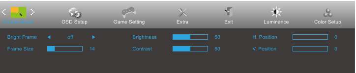 Setup - OSD-instelling - Picture Boost