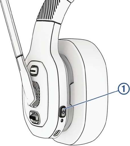 De headset in- of uitschakelen