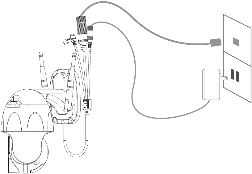 Je camera toevoegen - Configureren via LAN-kabel - Stap 1