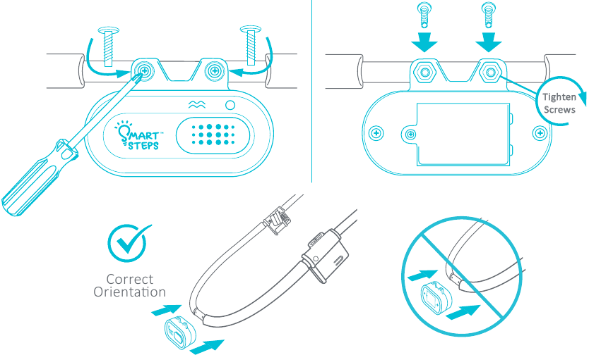 Bevestig de vibratie-unit - Stap 2